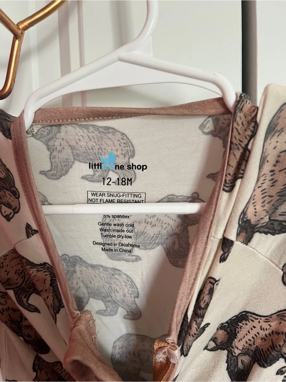 little one shop bear sleeper 18 month